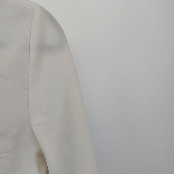 LOFT Factory women's sheer cream colored blouse top 3/4 sleeves Size Small - Picture 9 of 13